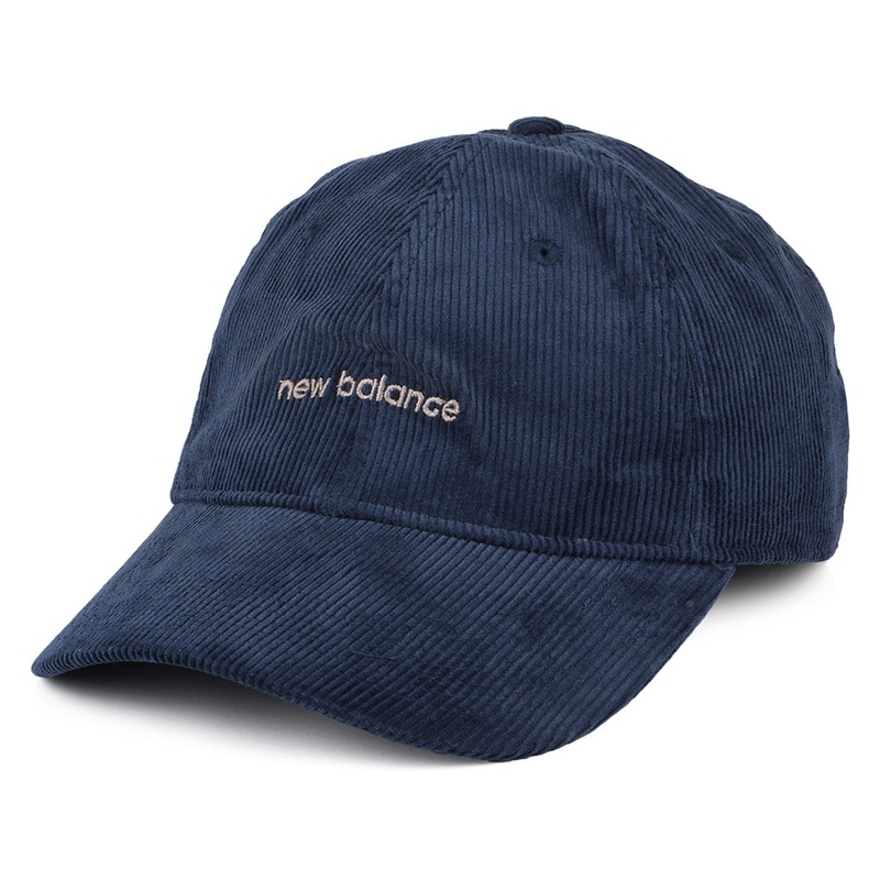 New Balance Hats Washed Corduroy Baseball Cap – Navy Blue Adjustable