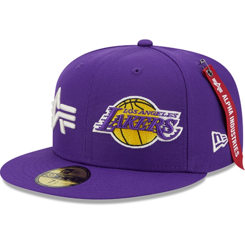 New Era Alpha Industries X Los Angeles Lakers Dual Logo 59FIFTY Fitted Hat