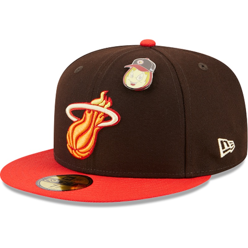 New Era Miami Heat Fire Element 2023 59FIFTY Fitted Hat