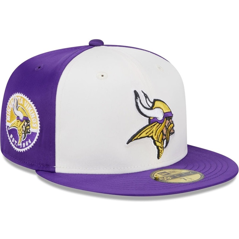 New Era Minnesota Vikings Throwback Satin 2023 59FIFTY Fitted Hat