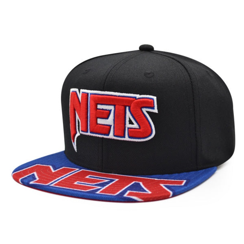 New Jersey Nets Mitchell & Ness SWINGMAN POP Snapback Hat – Black