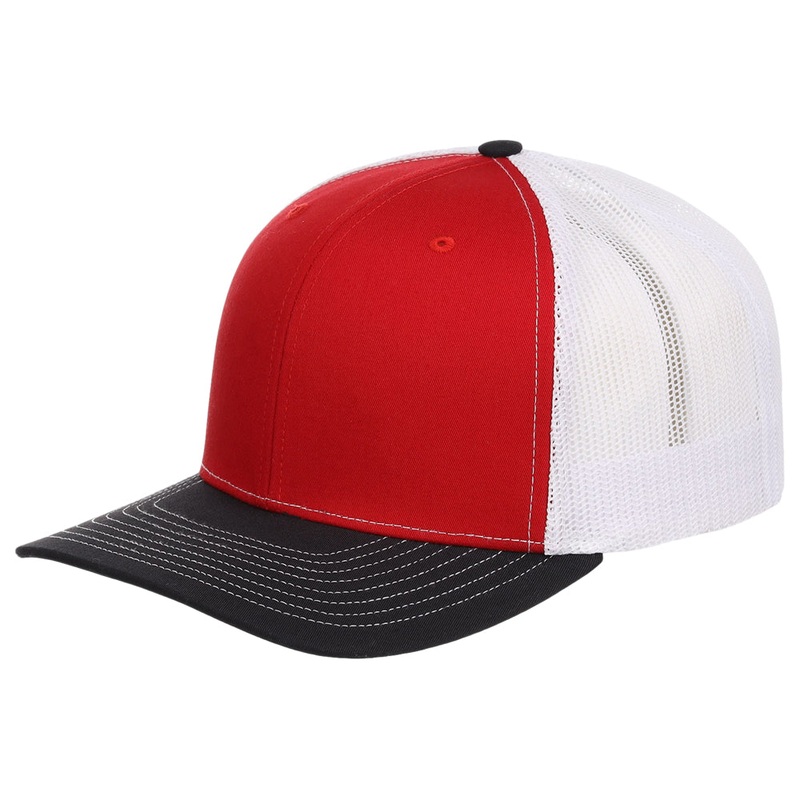Richardson 112 Trucker – Red/White/Black Adjustable