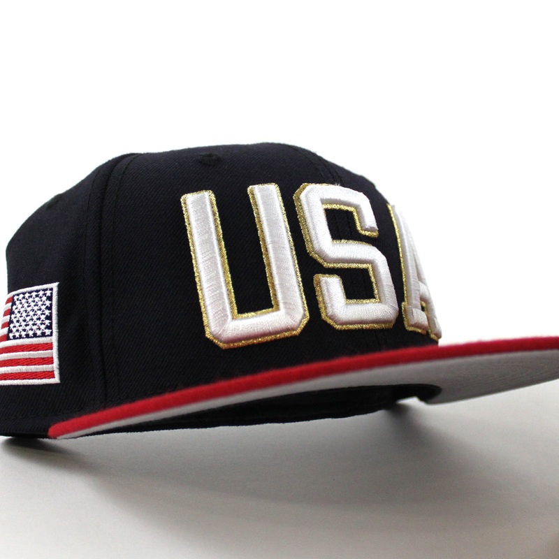 USA 59Fifty New Era Fitted Hats (Olympics Color Gray Under Brim) 7