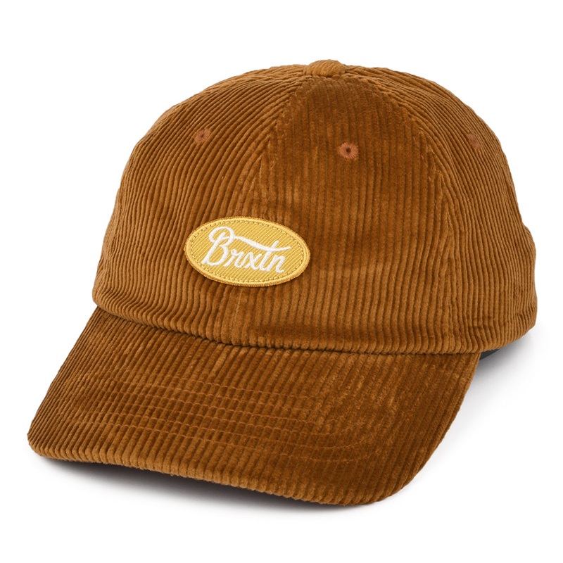Brixton Hats Parsons LP Corduroy Baseball Cap – Toffee Adjustable