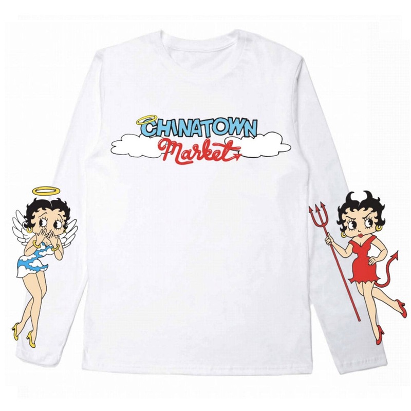 Chinatown Market ANGEL DEVIL LONG SLEEVE (White) m