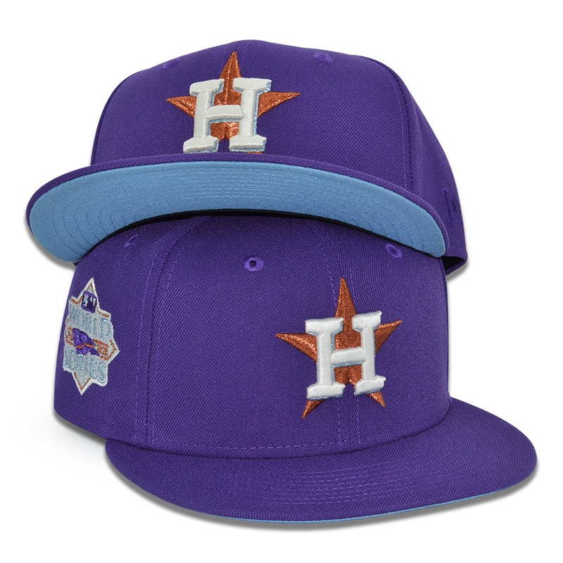 Houston Astros “THE PURPLE ICY” Exclusive New Era 59Fifty Fitted Hat – True Purple/Sky UV 6 7/8