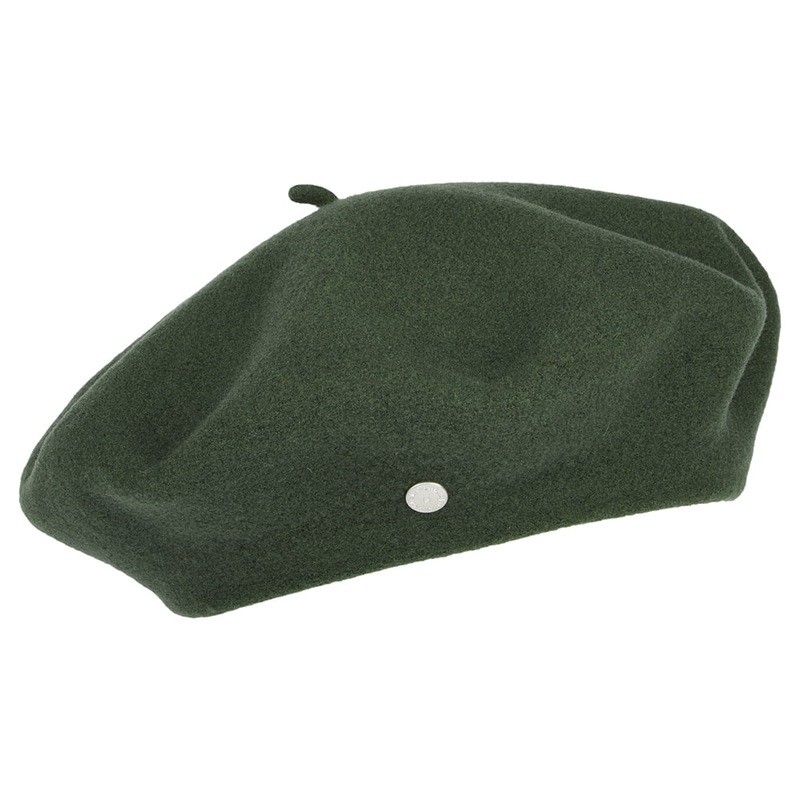 Hritage par Laulhre Hats Authentique Merino Wool Beret – Moss 1-Size