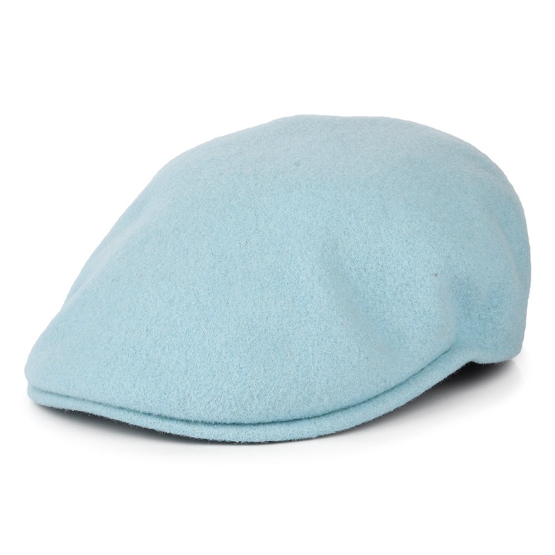 Kangol 504 Wool Flat Cap – Ice Blue S