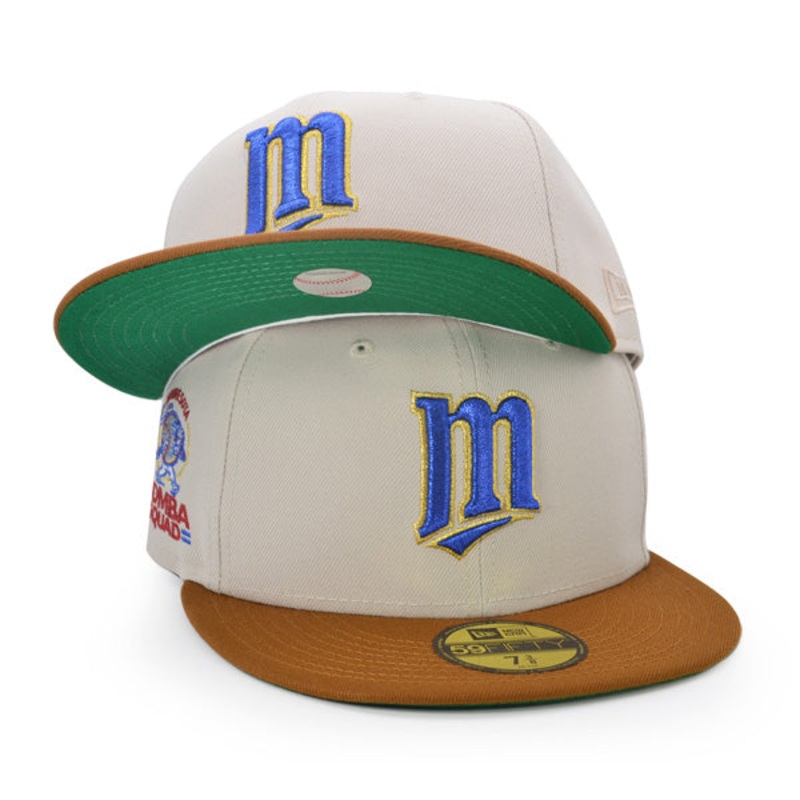 Minnesota Twins BOMBA SQUAD Exclusive New Era 59Fifty Fitted Hat – Stone/Peanut 6 7/8