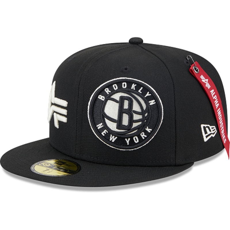 New Era Alpha Industries X Brooklyn Nets Dual Logo 59FIFTY Fitted Hat