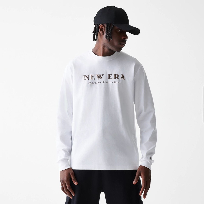 New Era Basic White Long Sleeve T-Shirt 3XL