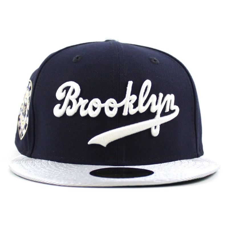 New Era Brooklyn Dodgers 1942 All-Star Game Navy/Metallic Gray 59FIFTY Fitted Hat