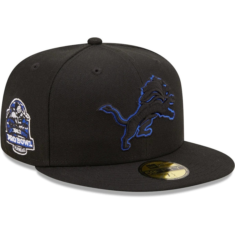 New Era Detroit Lions Black Royal Undervisor 1983 NFL Pro Bowl 59FIFTY Fitted Hat