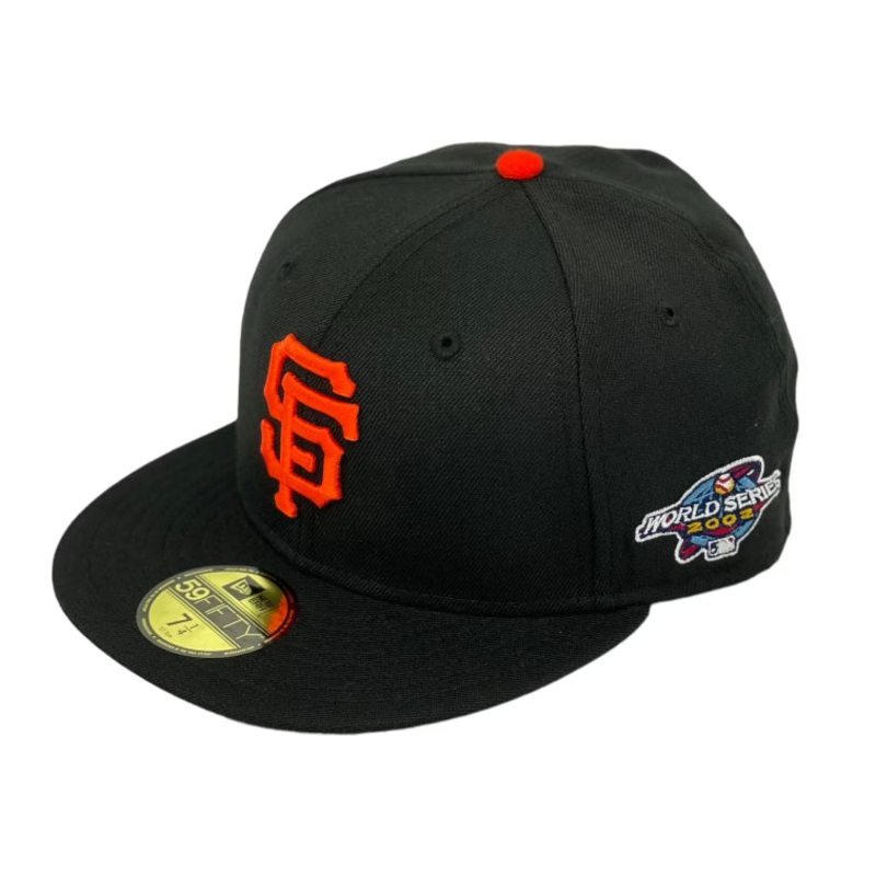 SAN FRANCISCO GIANTS “2002 WORLD SERIES” NEW ERA 59FIFTY FITTED (GREY BRIM) 67/8