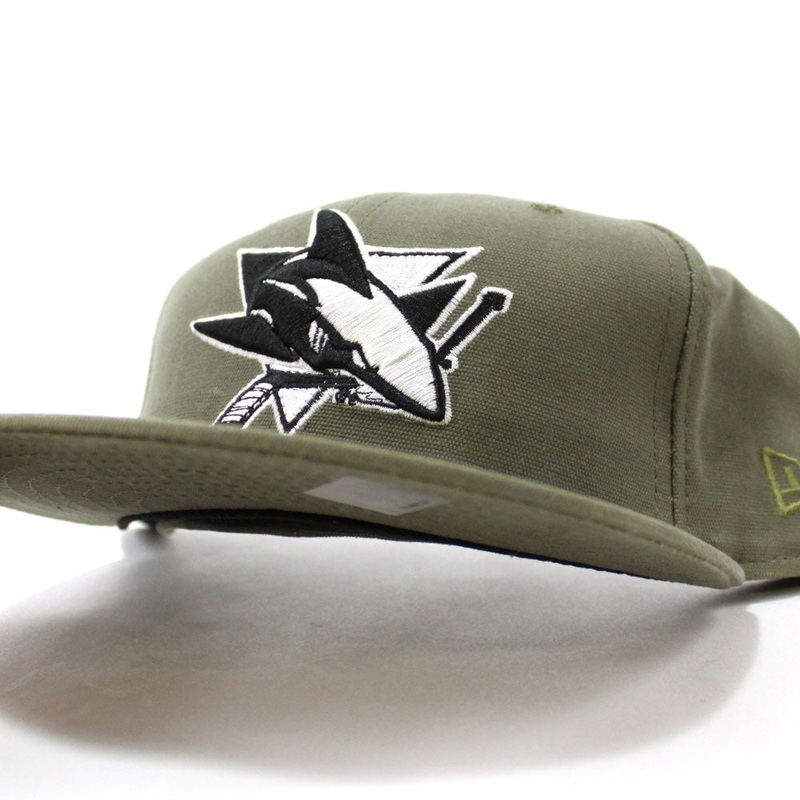 San Jose Sharks New Era 59Fifty Fitted Hat (Olive) 8
