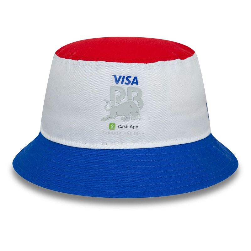 Visa Cash App Racing Bulls Block White Tapered Bucket Cap S