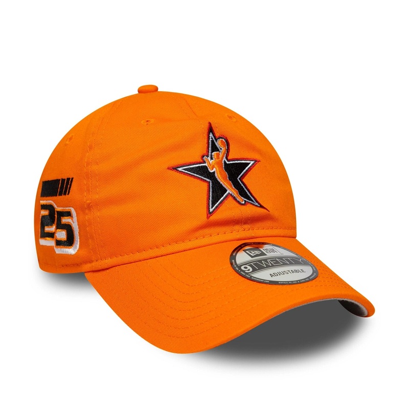 WNBA 2025 All Star Game Logo Orange 9TWENTY Adjustable Cap OSFM