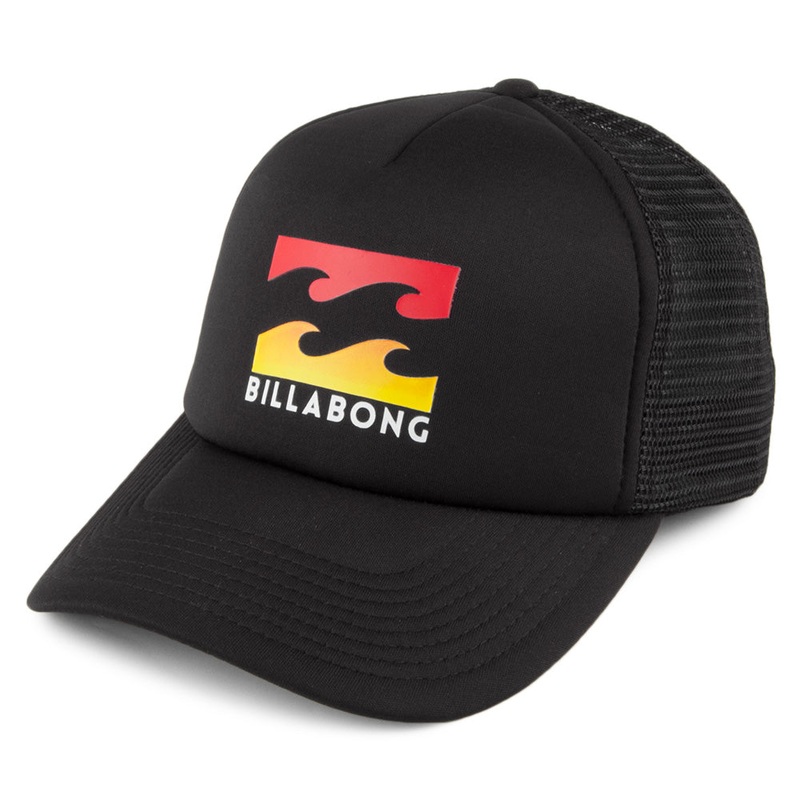 Billabong Hats Podium Trucker Cap – Black-Multi Adjustable