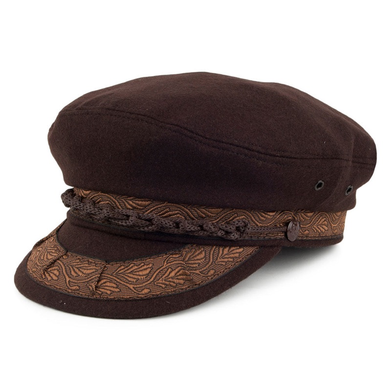 Jaxon & James Wool Greek Fisherman Cap – Brown S