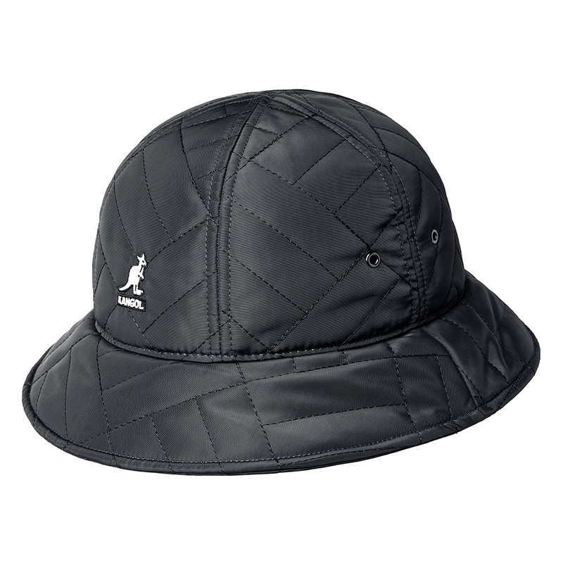 Kangol Quilted Casual Bucket Hat – Black S
