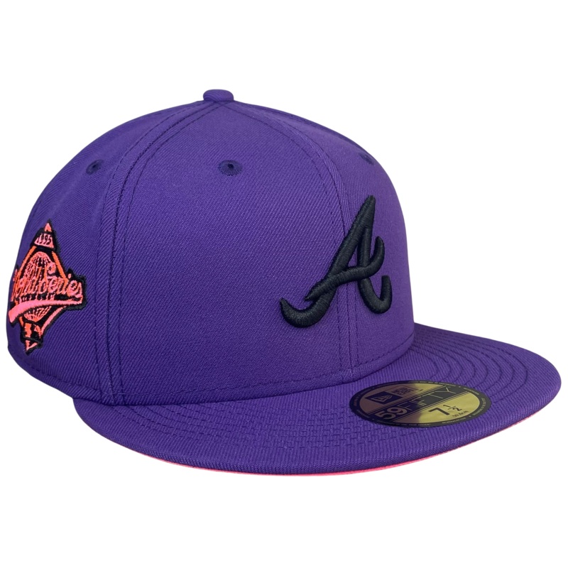 New Era Atlanta Braves Purple/Pink 1995 World Series 59FIFTY Fitted Hat