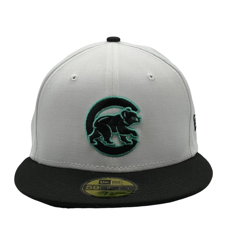 New Era Chicago Cubs White/Teal 2-Tone Color Pack 2022 59FIFTY Fitted Hat