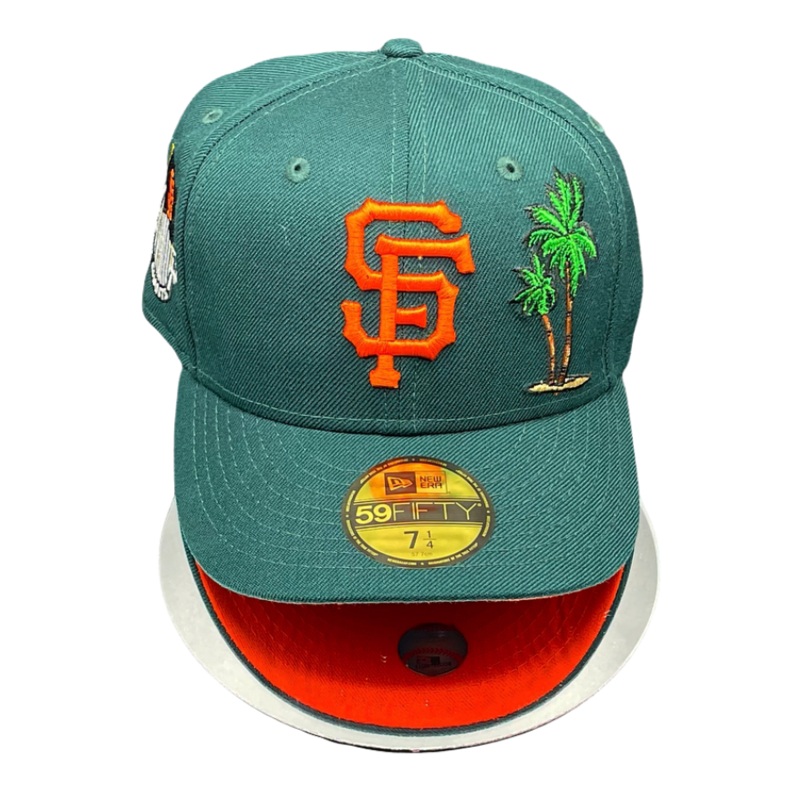 New Era San Francisco Giants Emerald Green/Orange Palm Tree 59FIFTY Fitted Hat