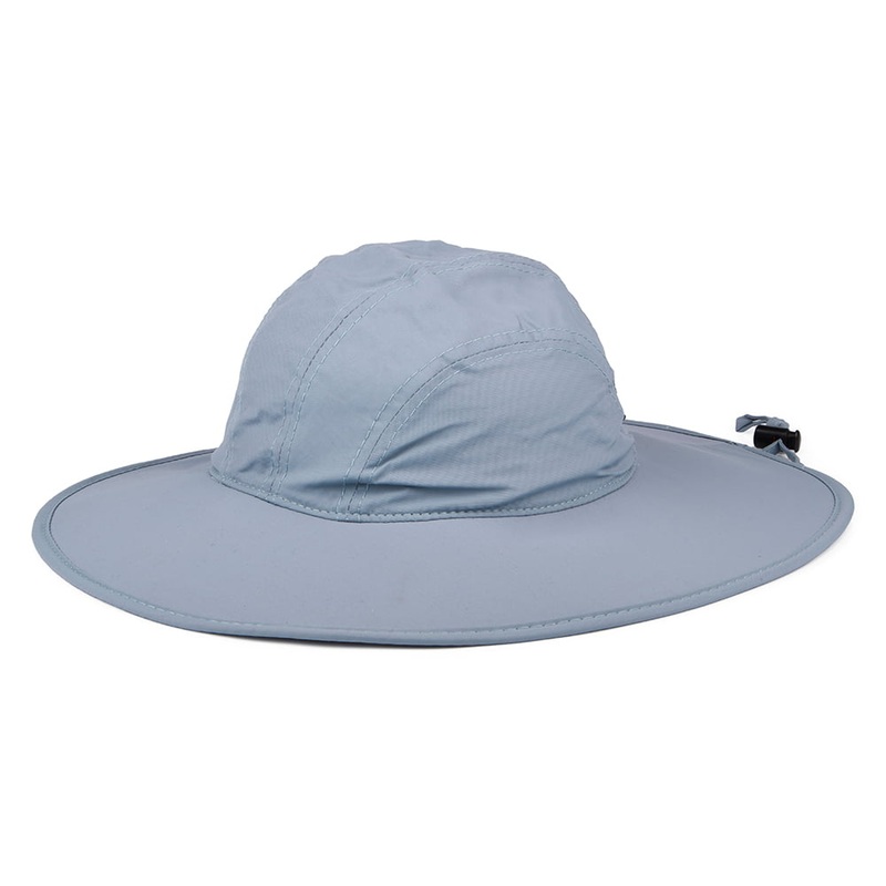 Scala Hats Florenzia Nylon Wide Brim Boonie Hat – Light Grey 1-Size