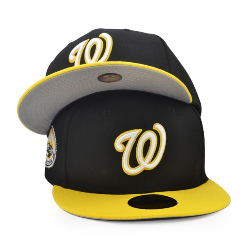 Washington Nationals 2008 INAUGURATION Exclusive New Era 59Fifty Fitted Hat – Black/Yellow 7