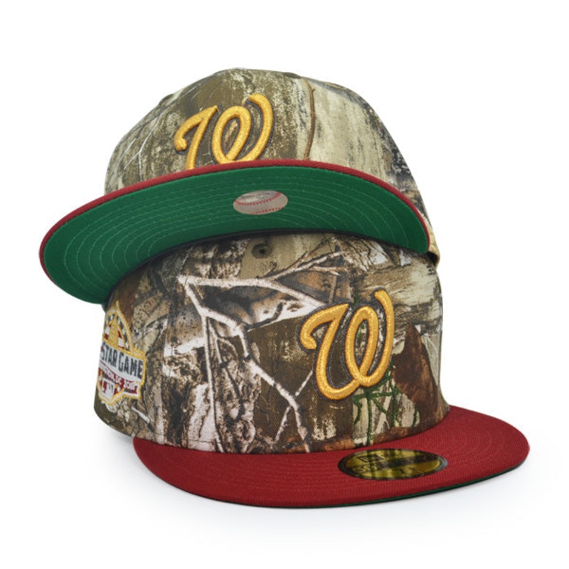 Washington Nationals 2018 ALL-STAR GAME Exclusive New Era 59Fifty Fitted Hat – Real Tree Camo/H-Red 6 7/8
