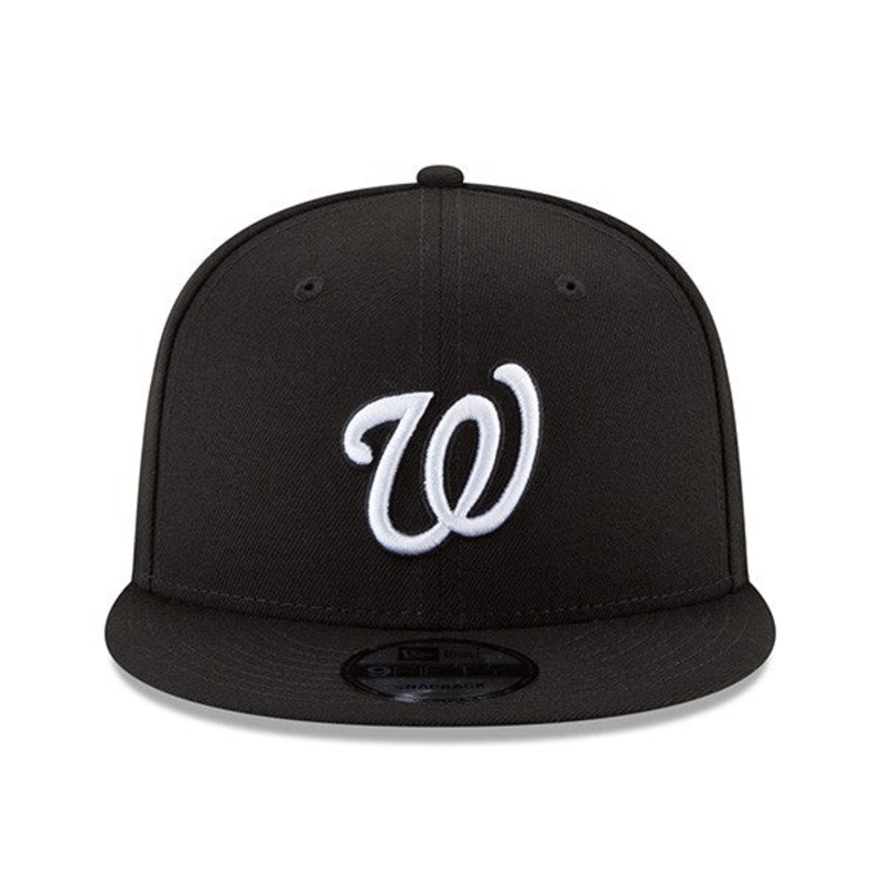 Washington Nationals Basic Snapback 9Fifty New Era MLB Adjustable Hat – Black/White