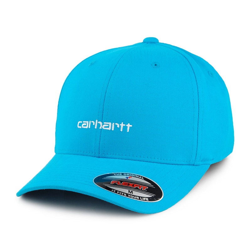 Carhartt WIP Hats Script Flexfit Baseball Cap – Dark Teal M