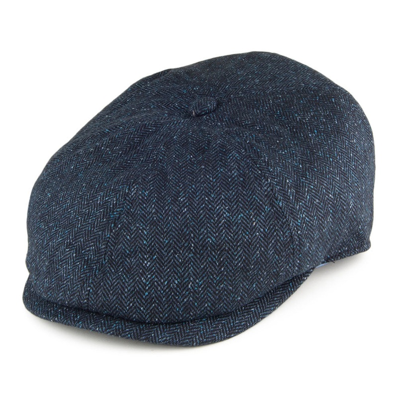Failsworth Hats Silk Mix Hudson Newsboy Cap – Blue S