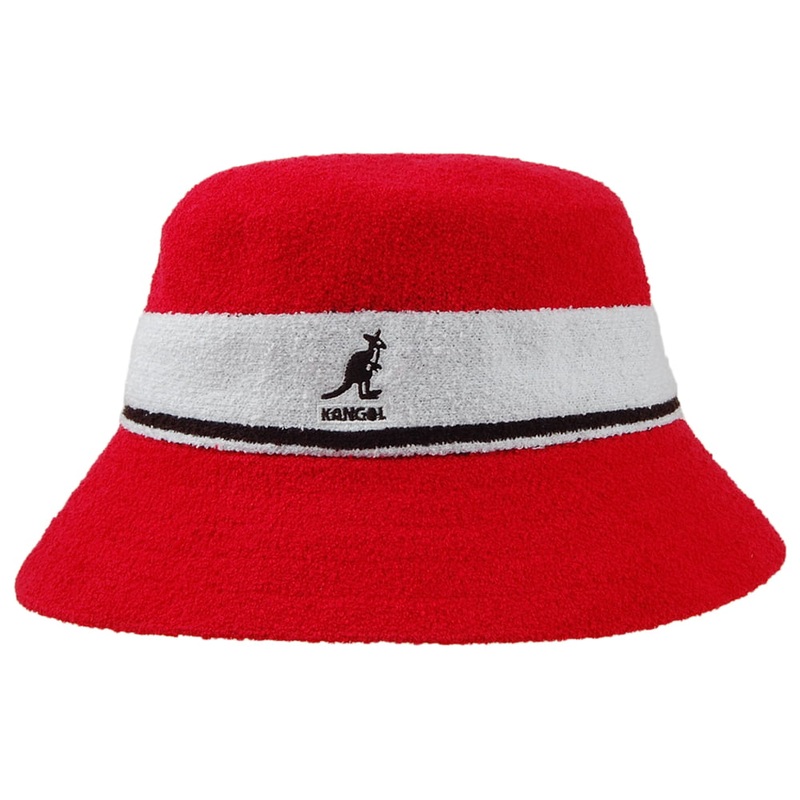 Kangol Bermuda Stripe Bucket Hat – Scarlet S