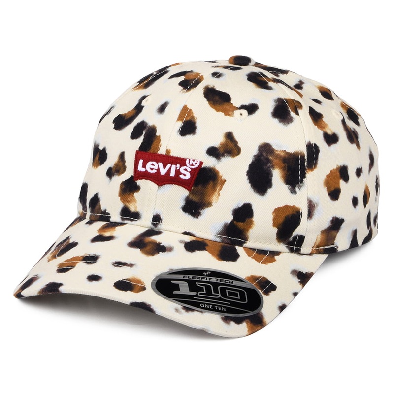 Levi’s Hats Womens Mid Batwing Flexfit Baseball Cap With Blank Tab – Brown Adjustable