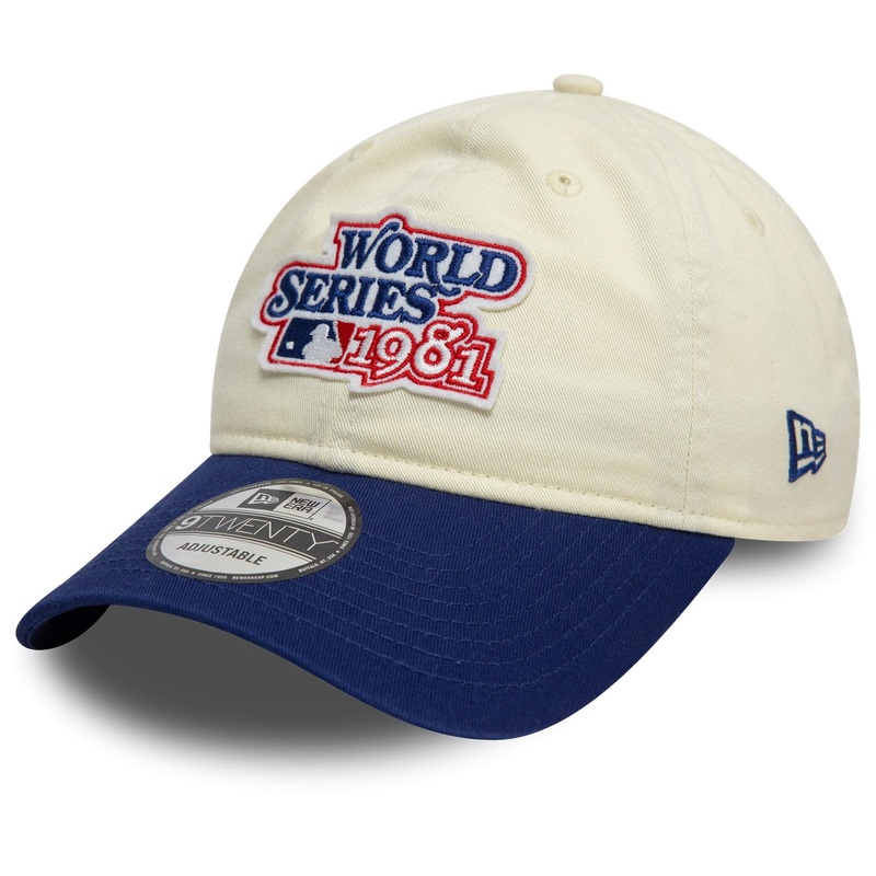 Los Angeles Dodgers 9TWENTY World Series Patch Cream/Royal Cap One Size