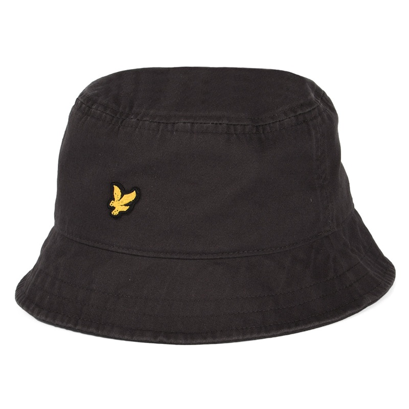 Lyle & Scott Hats Cotton Twill Bucket Hat – Gunmetal 1-Size