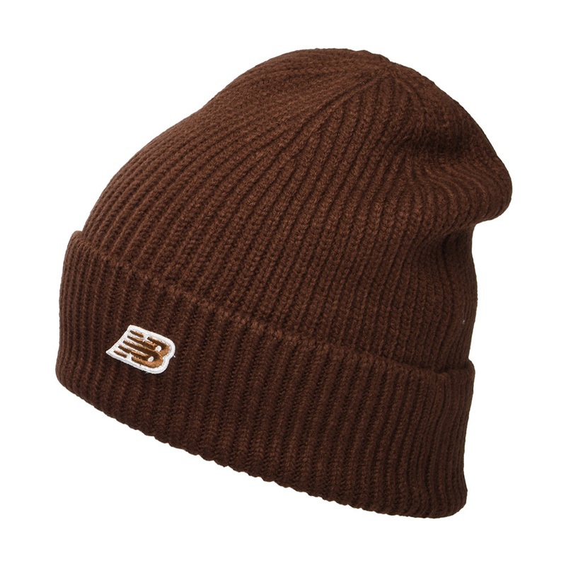 New Balance Hats Winter Watchman NB Patch V 3.0 Beanie Hat – Oak 1-Size