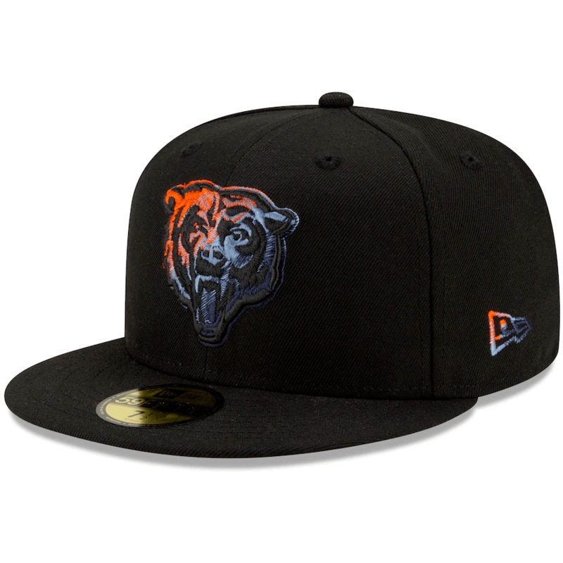 New Era Chicago Bears Color Dim 59Fifty Fitted Hat