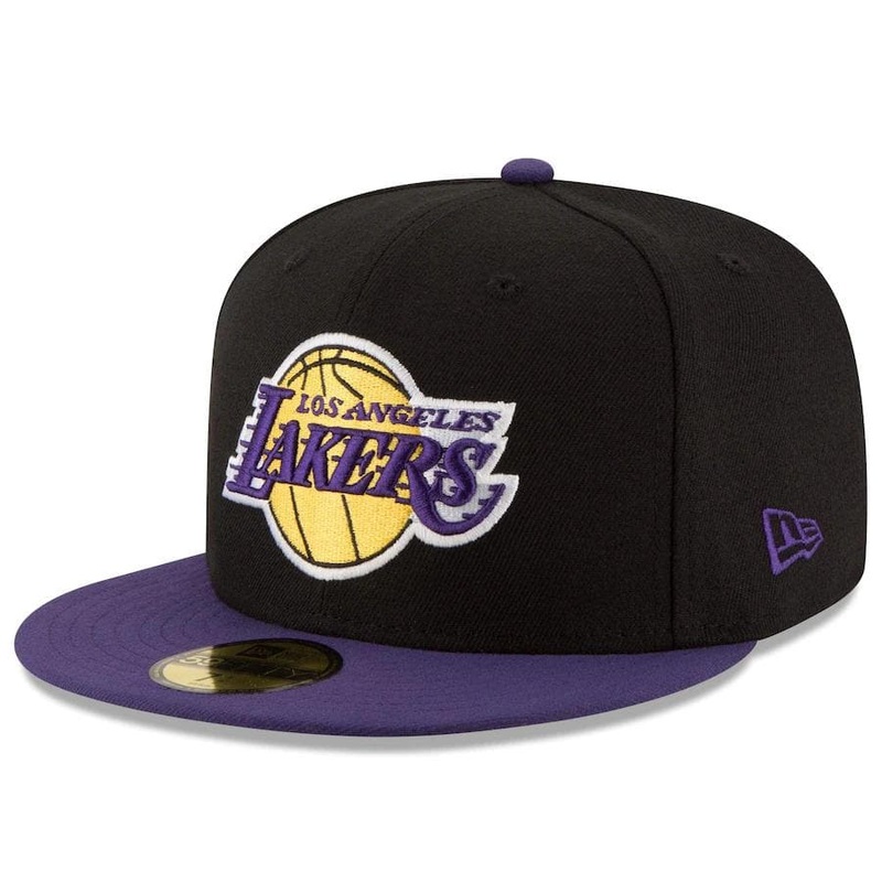 New Era Los Angeles Lakers 2Tone Black/Purple 59FIFTY Fitted Hat