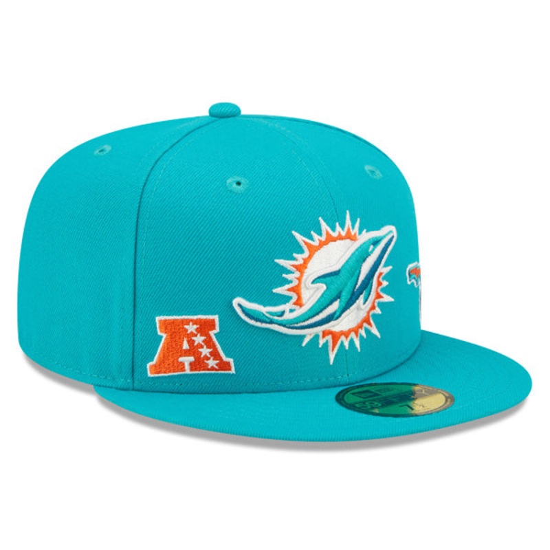 New Era Miami Dolpins Team Identity 59FIFTY Fitted Hat