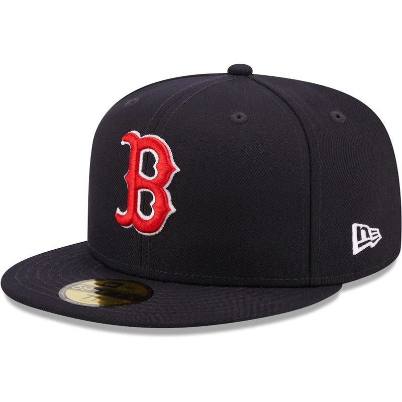 New Era Navy Boston Red Sox Logo Side 59FIFTY Fitted Hat
