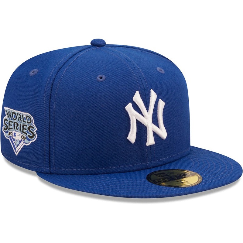 New Era New York Yankees Royal 2009 World Series Sky Blue Undervisor 59FIFTY Fitted Hat