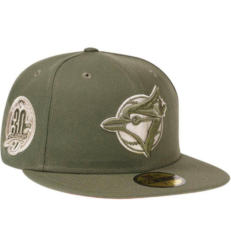 New Era Toronto Blue Jays Olive Pinot 30th Season 59FIFTY Fitted Cap