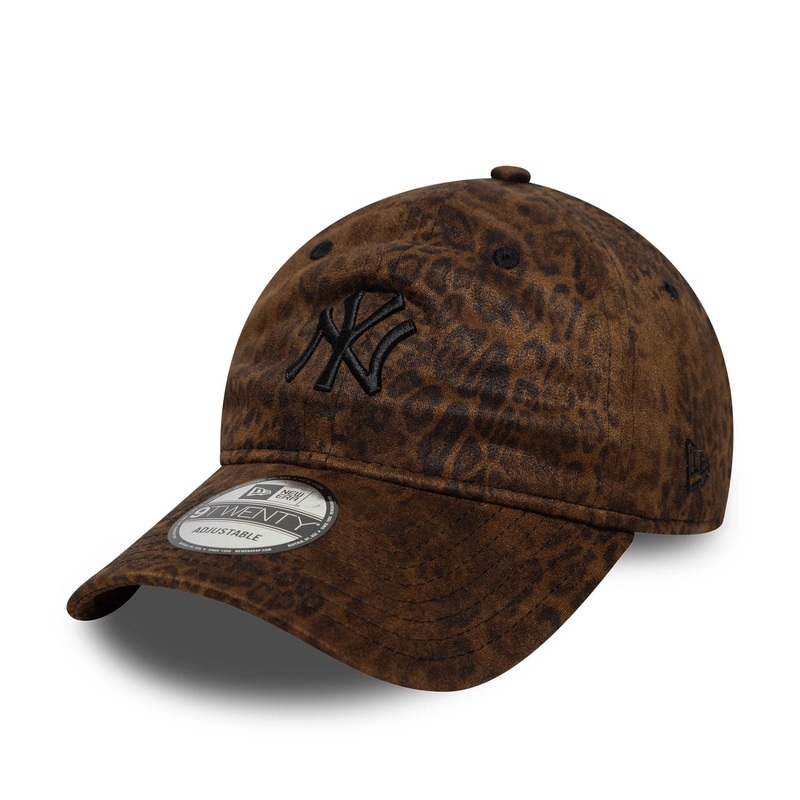 New York Yankees MLB Leopard Black 9TWENTY Adjustable Cap OSFM