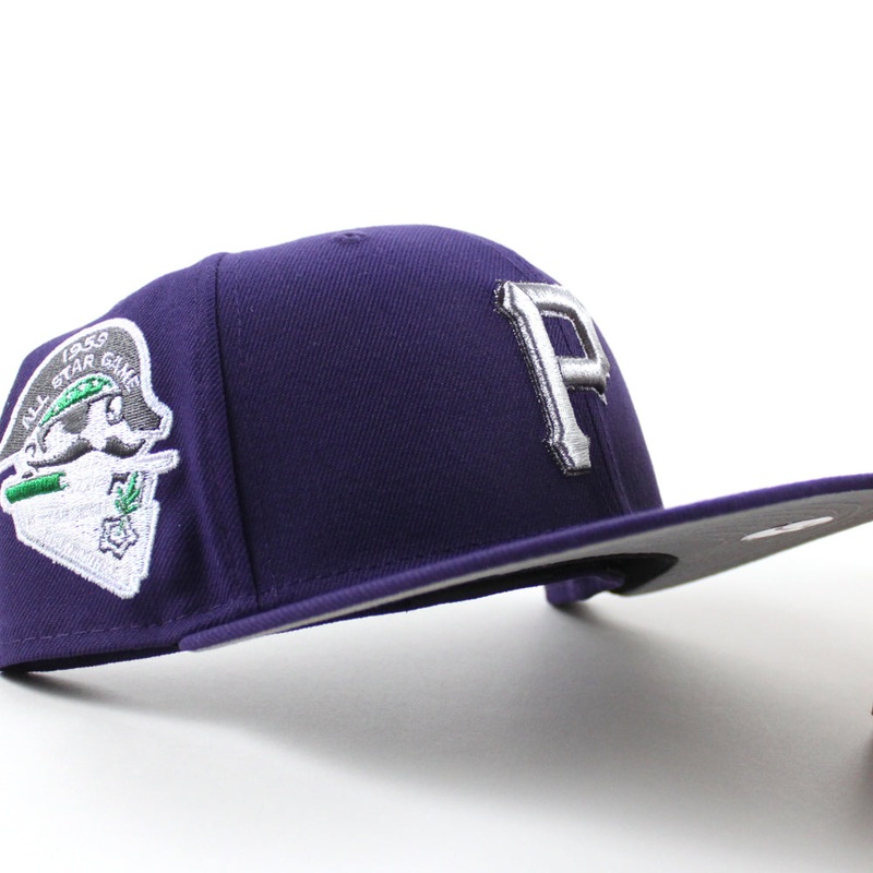 Pittsburgh Pirates 1959 All Star Game 59Fifty New Era Fitted Hats (Purple Gray Under Brim) 6 7/8