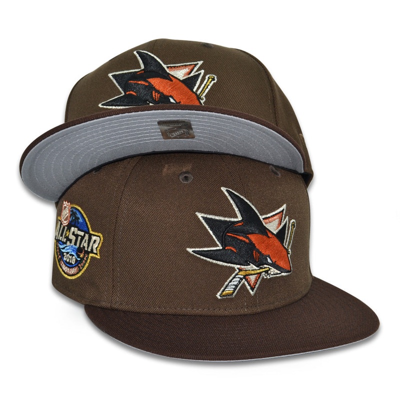 San Jose Sharks “REPO ON THE ROCKS” Exclusive New Era 59Fifty Fitted Hat – Walnut 6 7/8