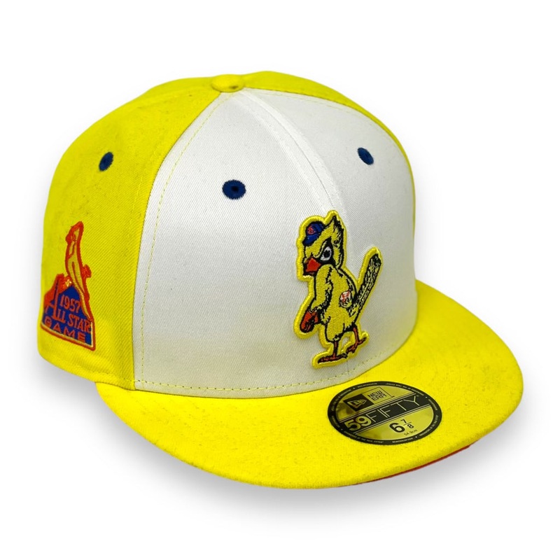 ST.LOUIS CARDINALS (TWEETY)  (1957 ALLSTAR GAME) NEW ERA 59FIFTY FITTED (ORANGE UNDERVISOR) 67/8