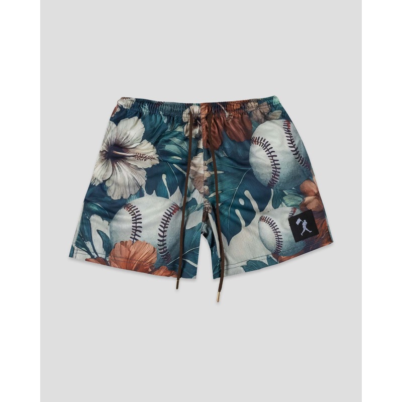 Aloha Ball Diamond Air Mesh Shorts Small