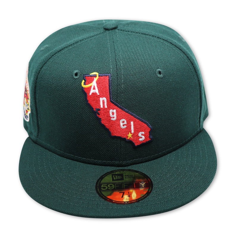 CALIFORNIA ANGELS (GREEN) (35TH ANNIVERSARY) NEW ERA 59FIFTY FITTED (PINK UNDER VISOR) 67/8